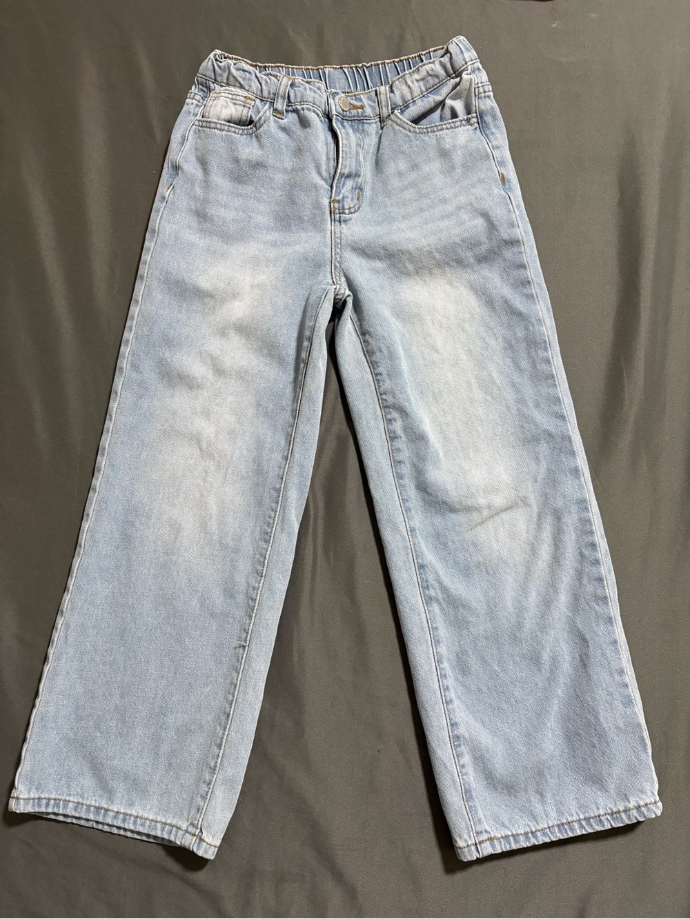SHEIN Light Blue Wide Leg Jeans